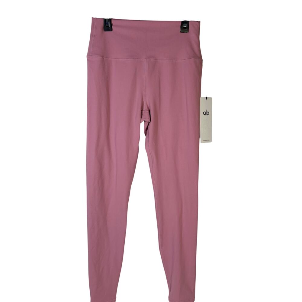 Alo Yoga 7/8 High-Waist Airbrush Leggings Pink Wild Rose Women's L NWT